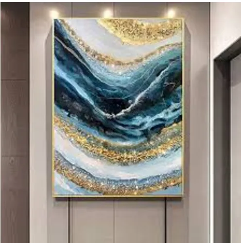 Pintura de cristal abstrata